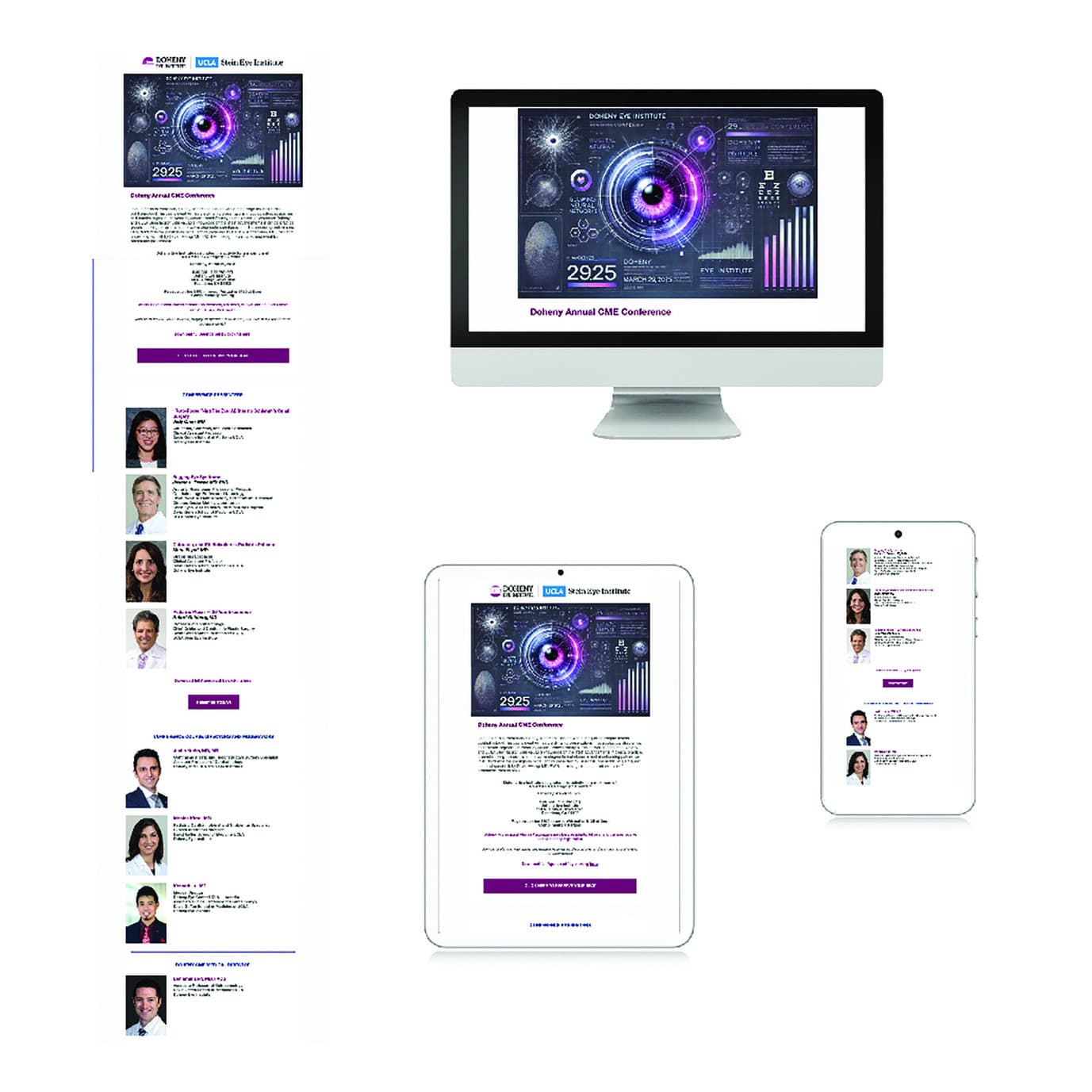 Doheny Eye Institute CME Email Campaign Design