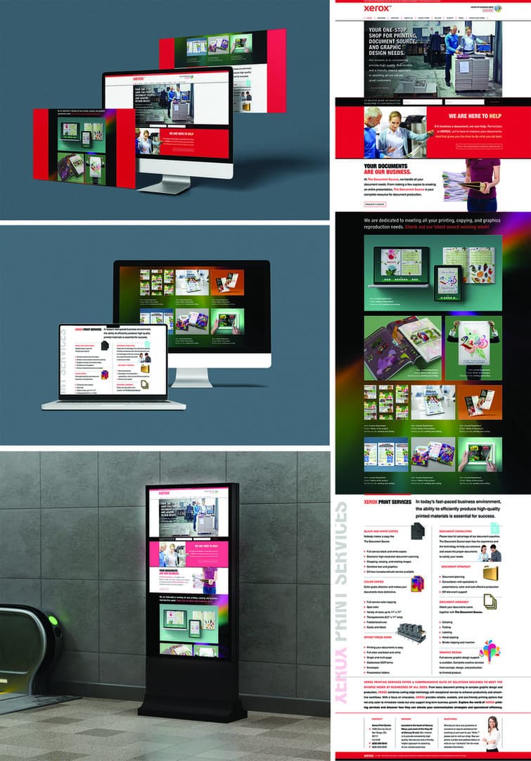 XEROX Print Center San Diego Microsite