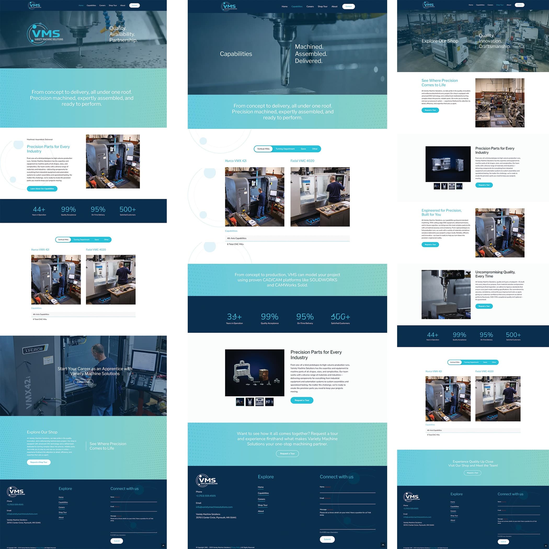 Variety Machine Solutions Website