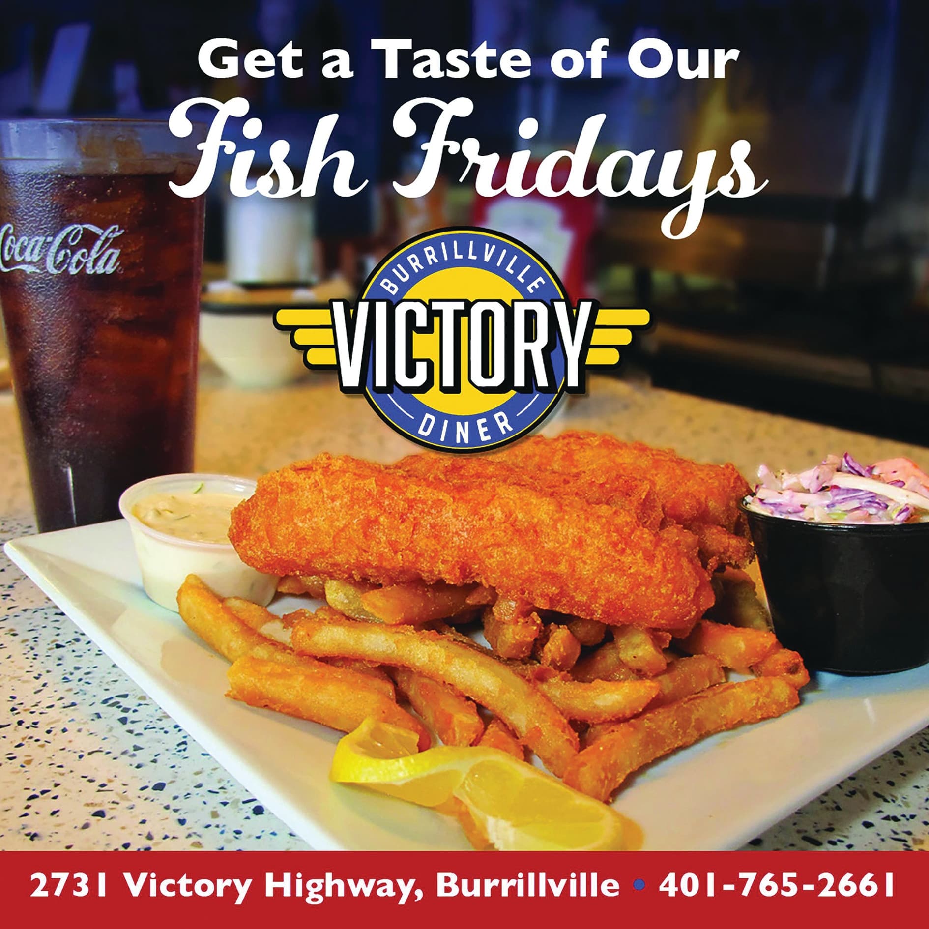 Burrillville Victory Diner Fish Fridays