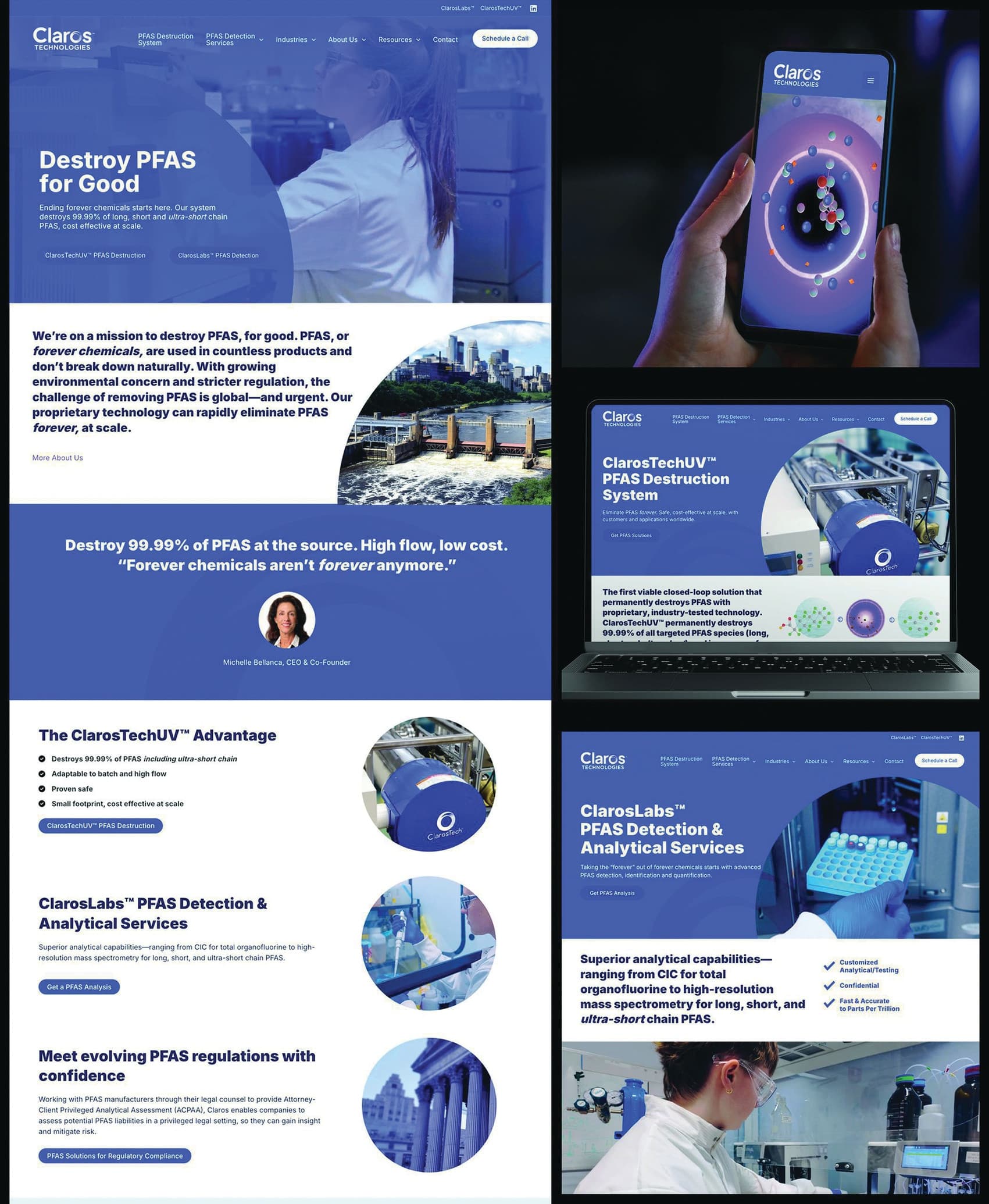 Claros Technologies Websign Design