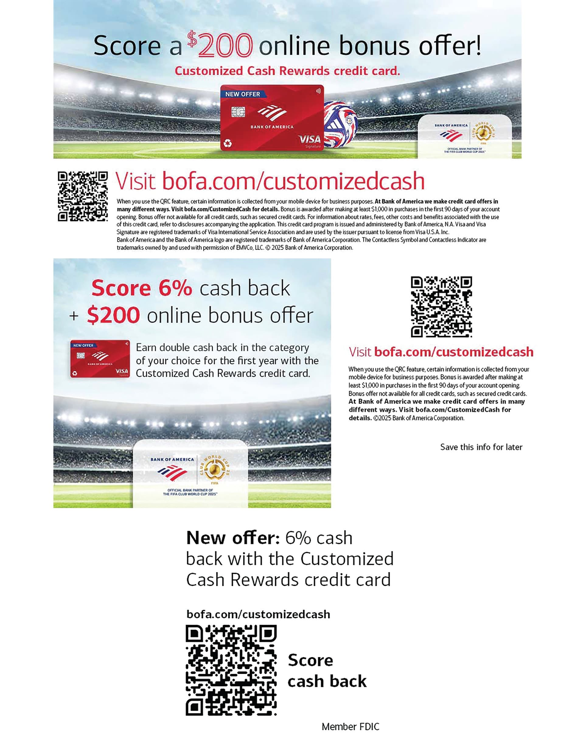 Get Ready to Score Customized Cash Rewards Offer ATM