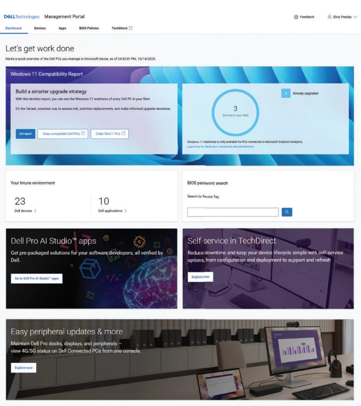 Dell Management Portal