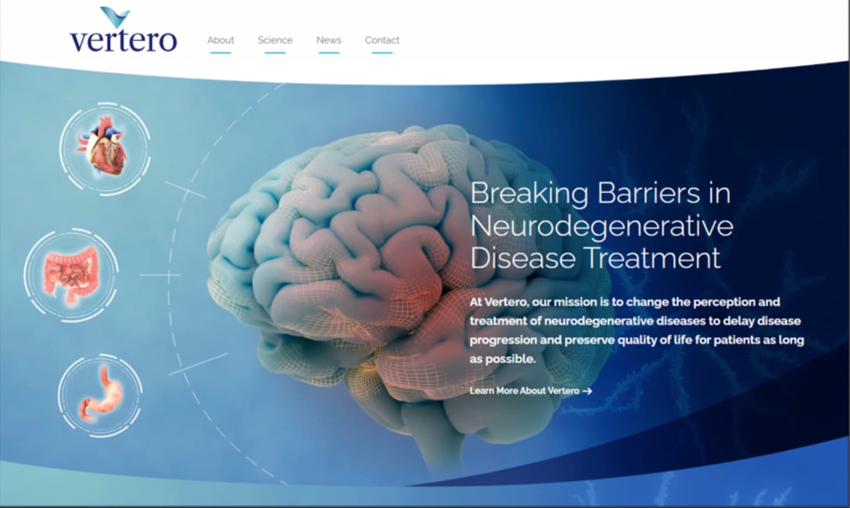 Vertero Website Design