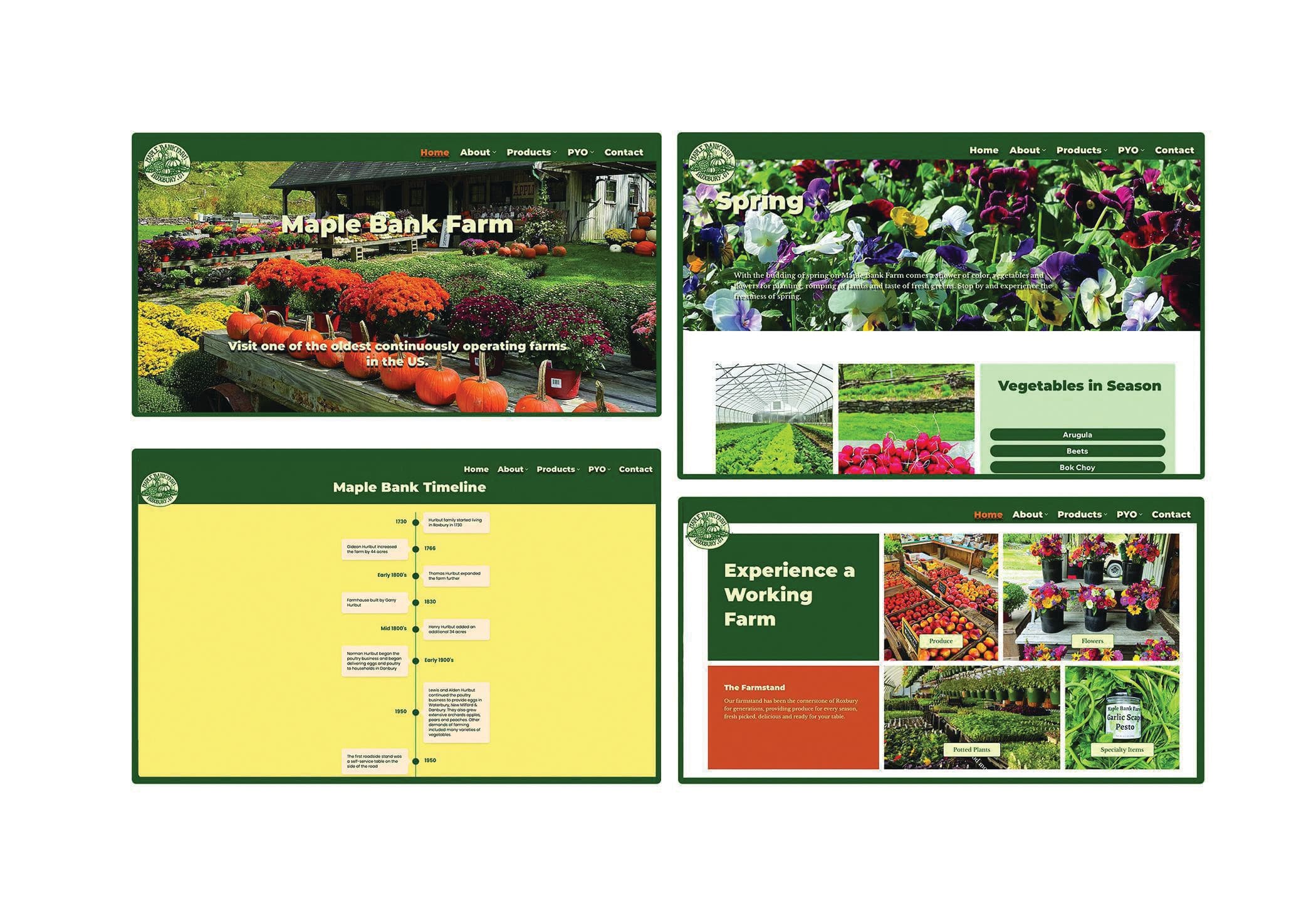 Maple Bank Farm Website Redesign