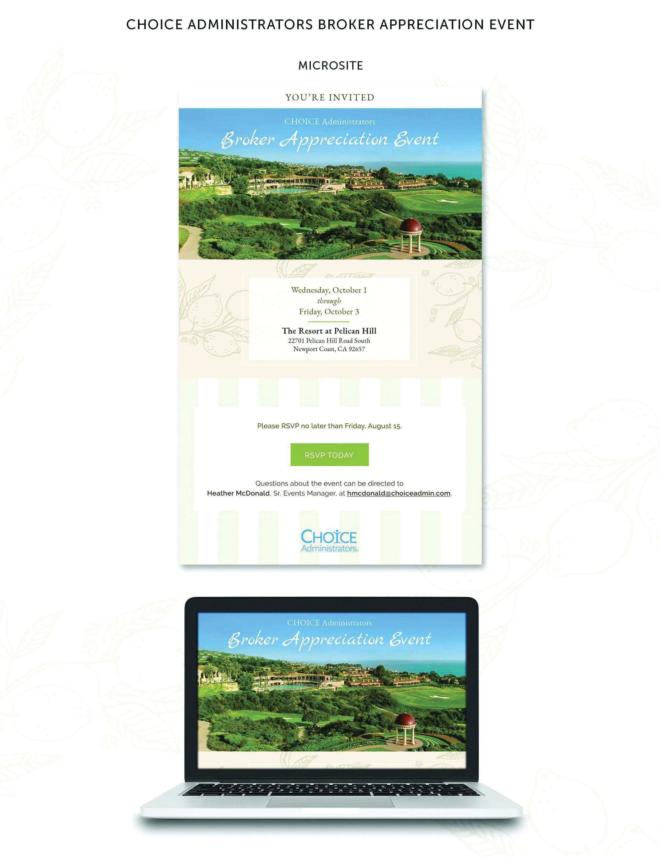 Broker Appreciation Event Microsite