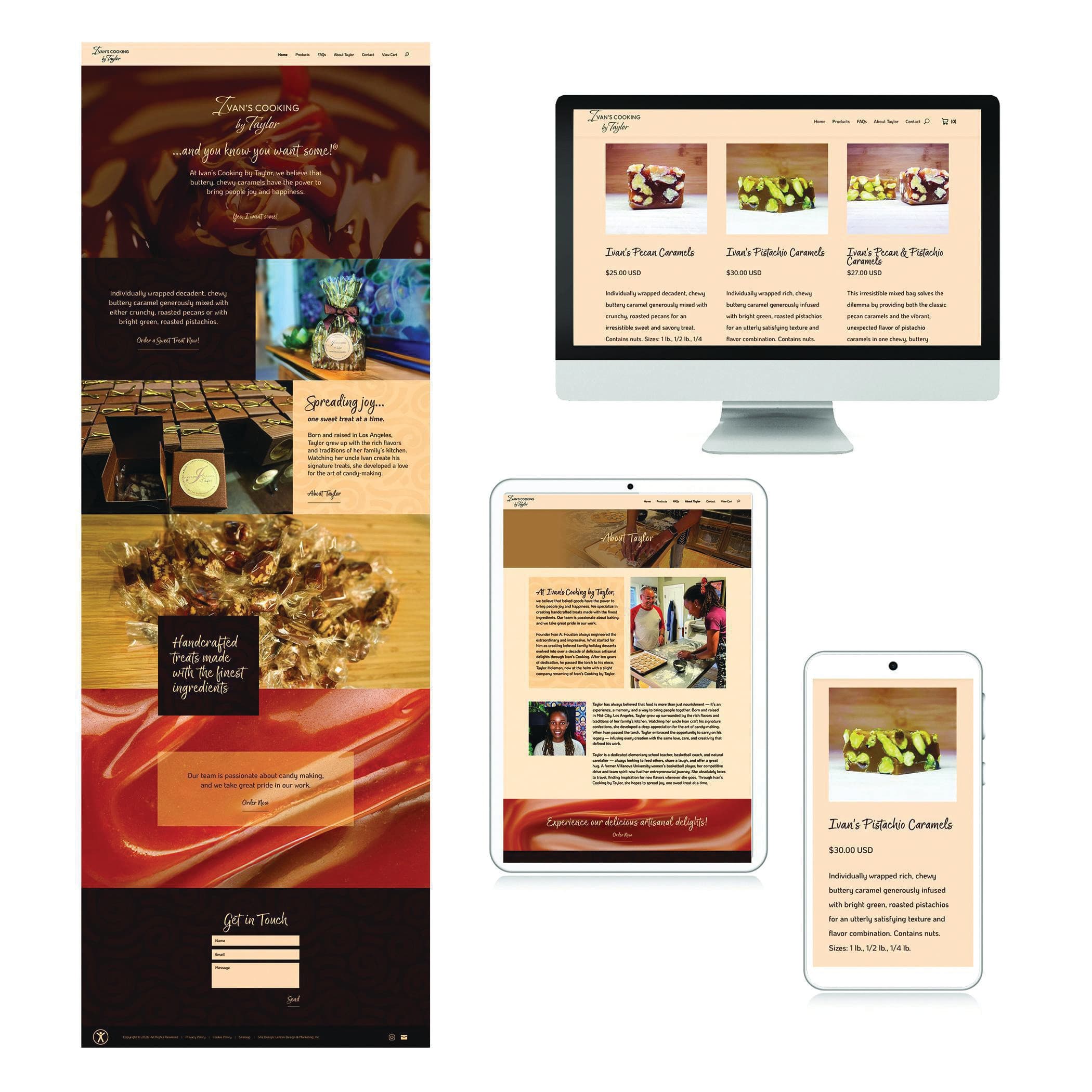 Ivan’s Cooking by Taylor Website Design & Build