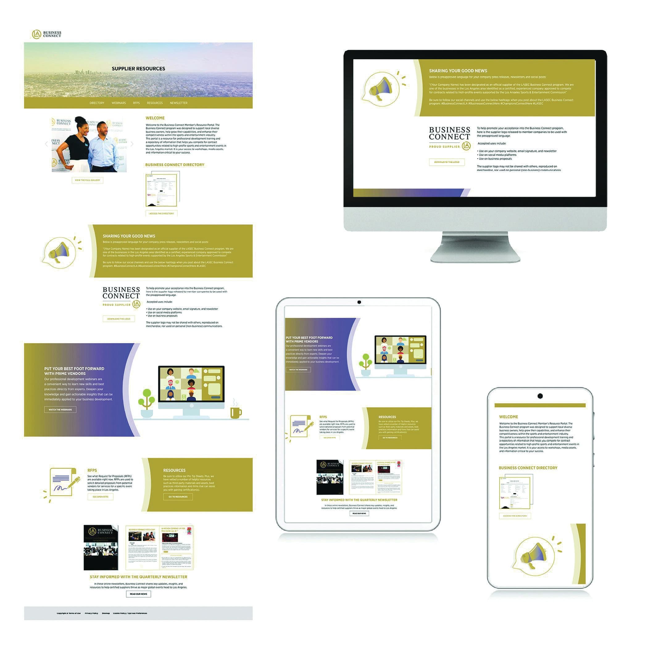 Business Connect Supplier Resources Website Design & Build