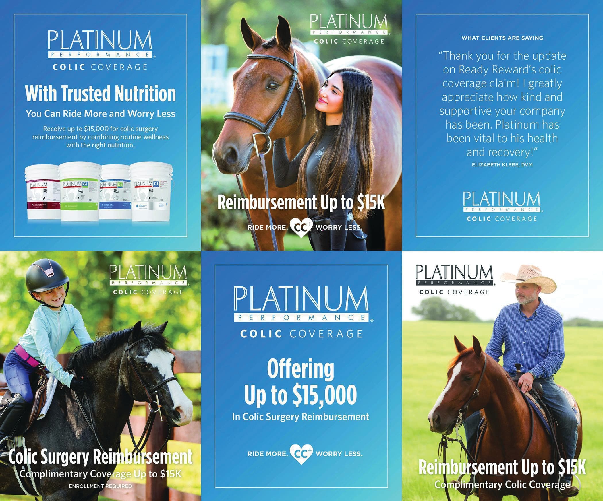Platinum Colic Coverage Social Media Posts