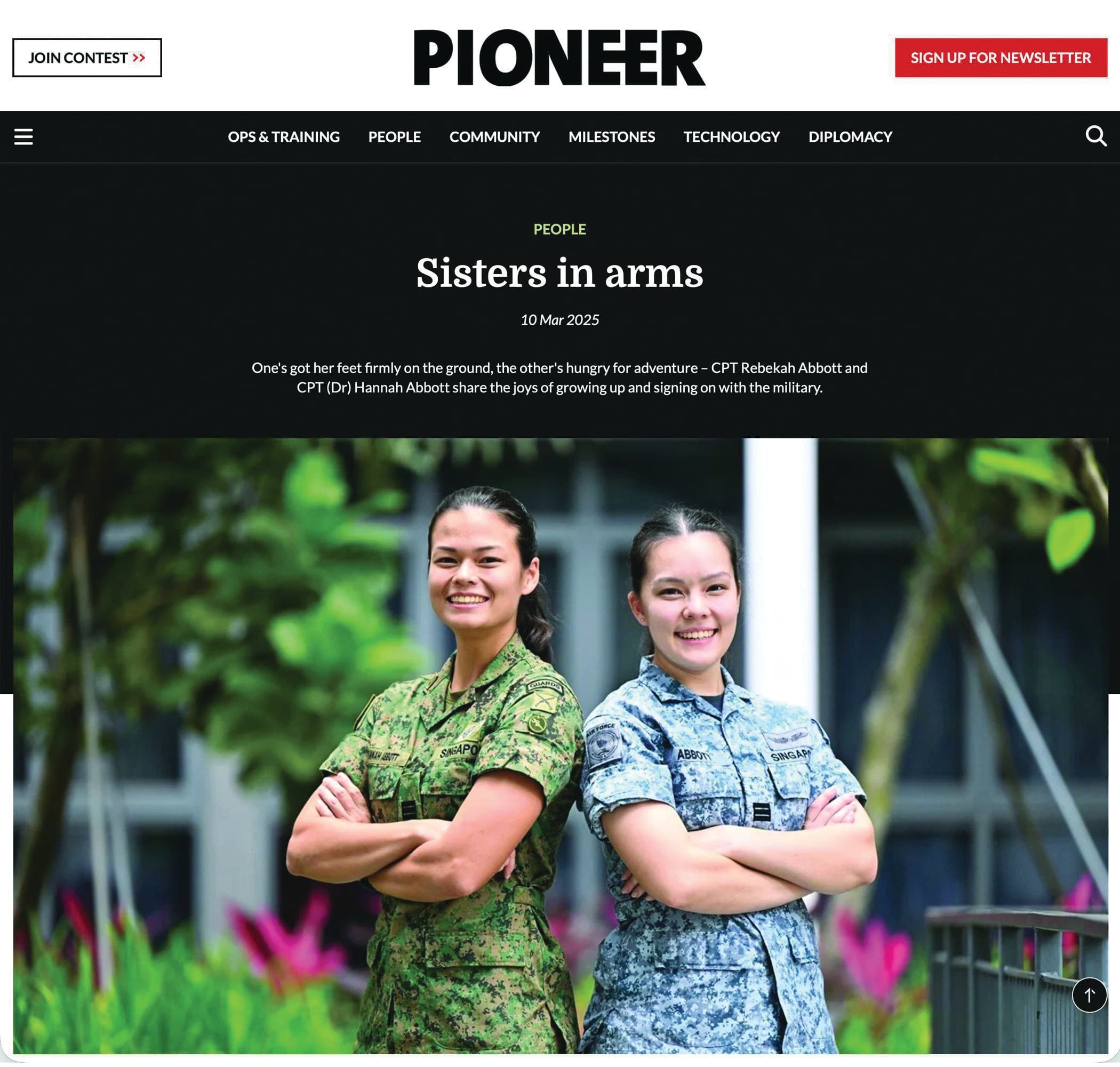 Sisters In Arms Editorial Feature