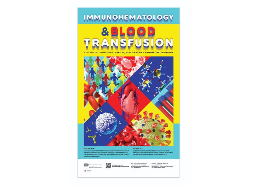 Immunohematology & Blood Transfusion 2022 Symposium Poster Art