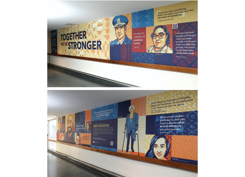 Unite Initiative - Building 31 Double Hallway Mural