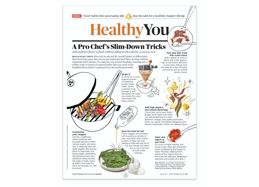 A Pro Chef’s Slim-Down Tricks Editorial Feature