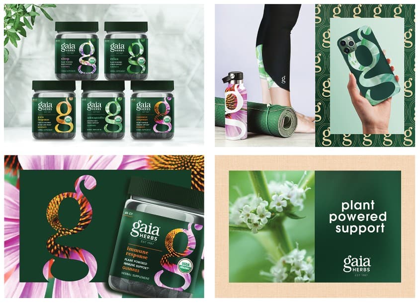 Gaia Herbal Gummies Package Design