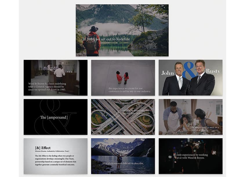 Word & Brown Ampersand Effect Video