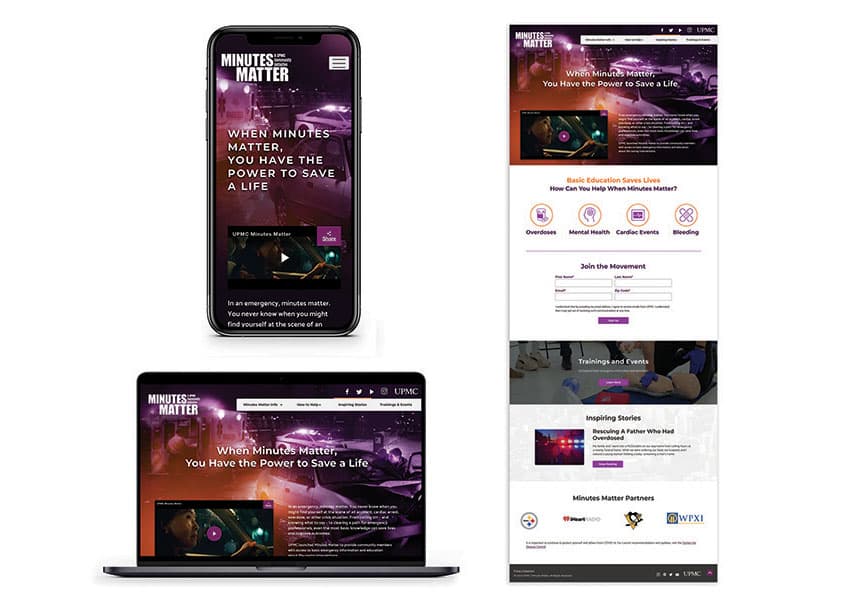 Minutes Matter Website Redesign