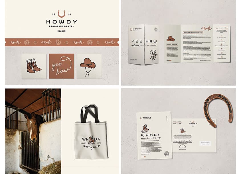 Howdy Pediatric Dental Studio Brand Identity