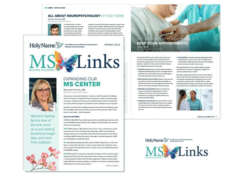 MS Links Newsletter Design