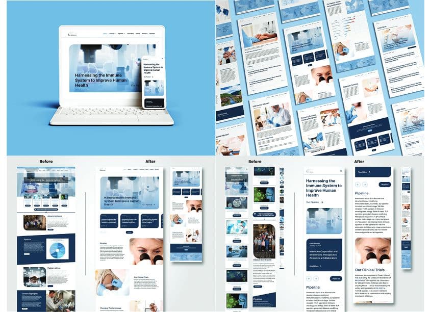 Inimmune Corporation Website Redesign