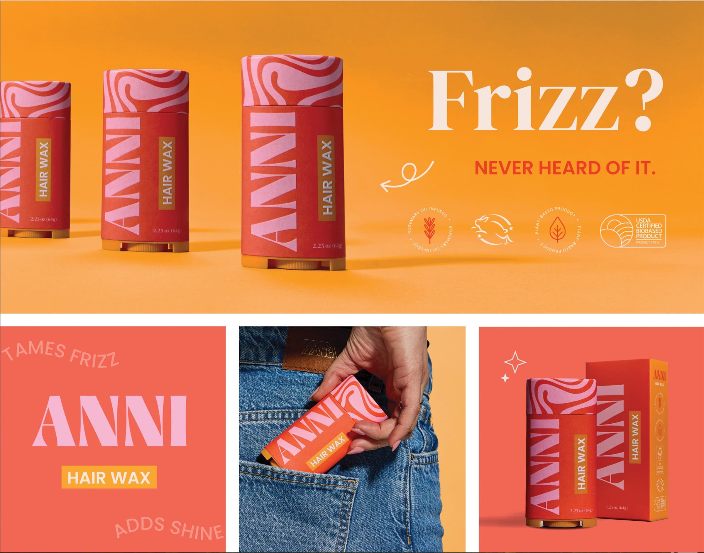 ANNI Hair Wax Brand Identity