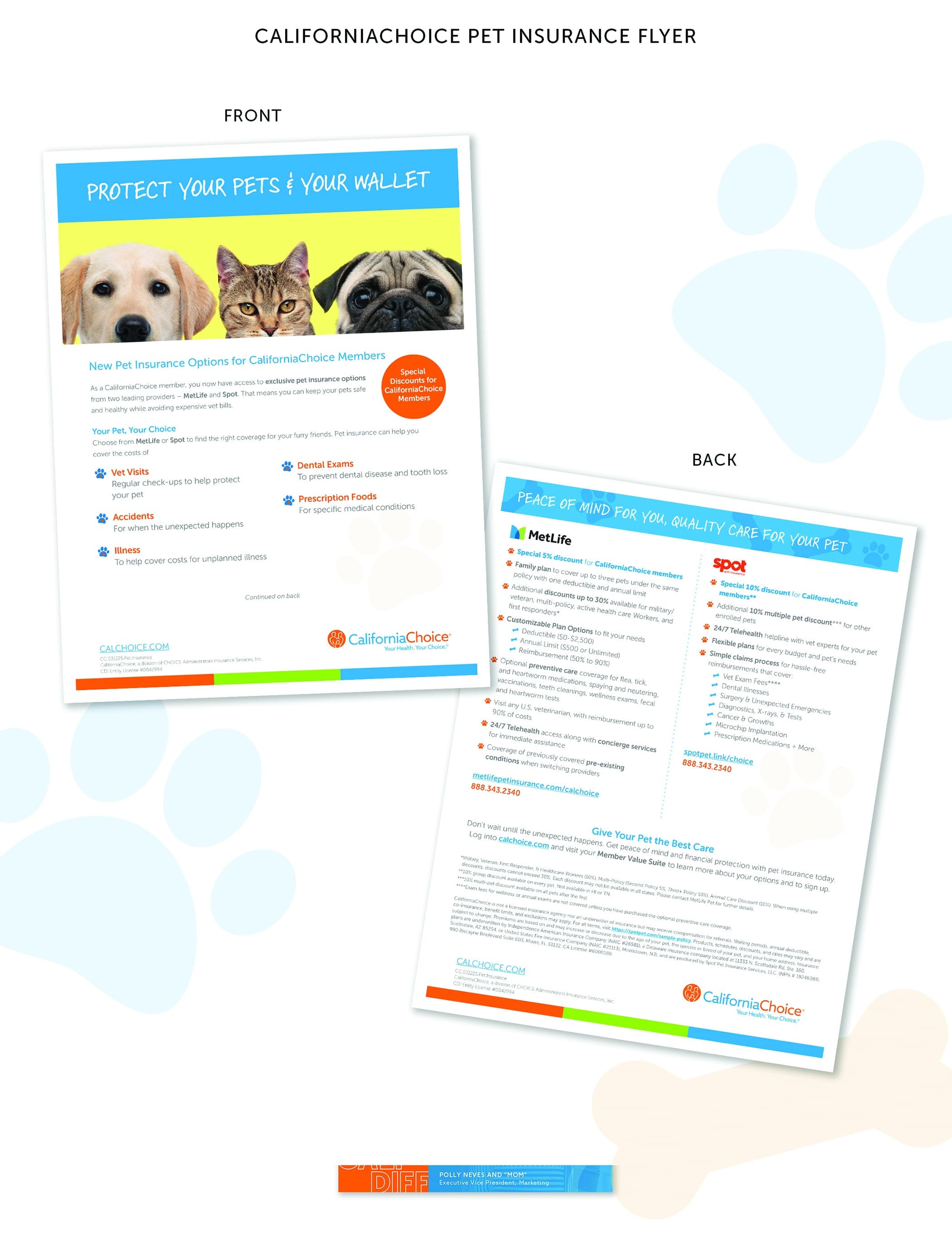 CHOICE Administrators Pet Insurance Flyer