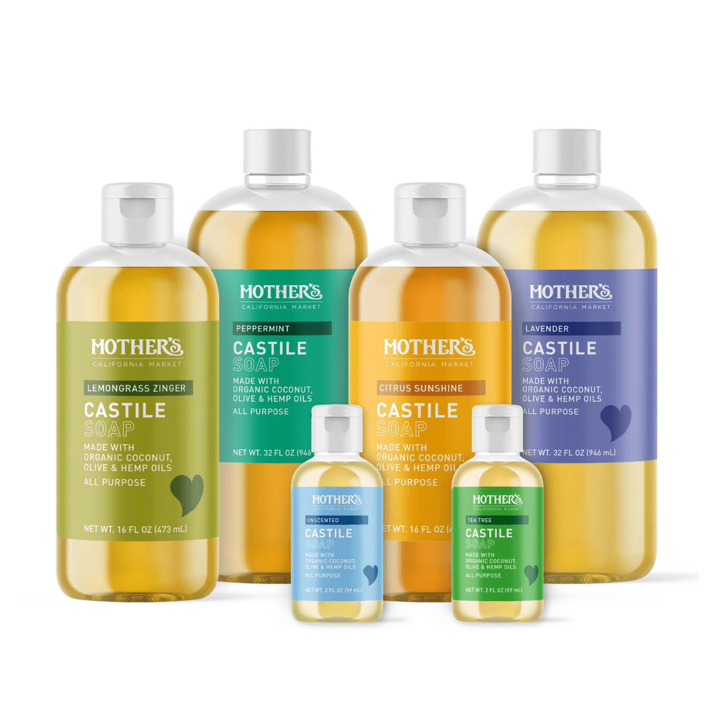 Mother’s Market Liquid Castile Soap Range