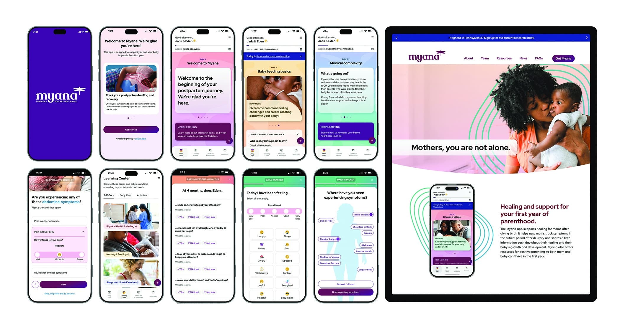 Myana (“Mothers, You Are Not Alone”) Smartphone App