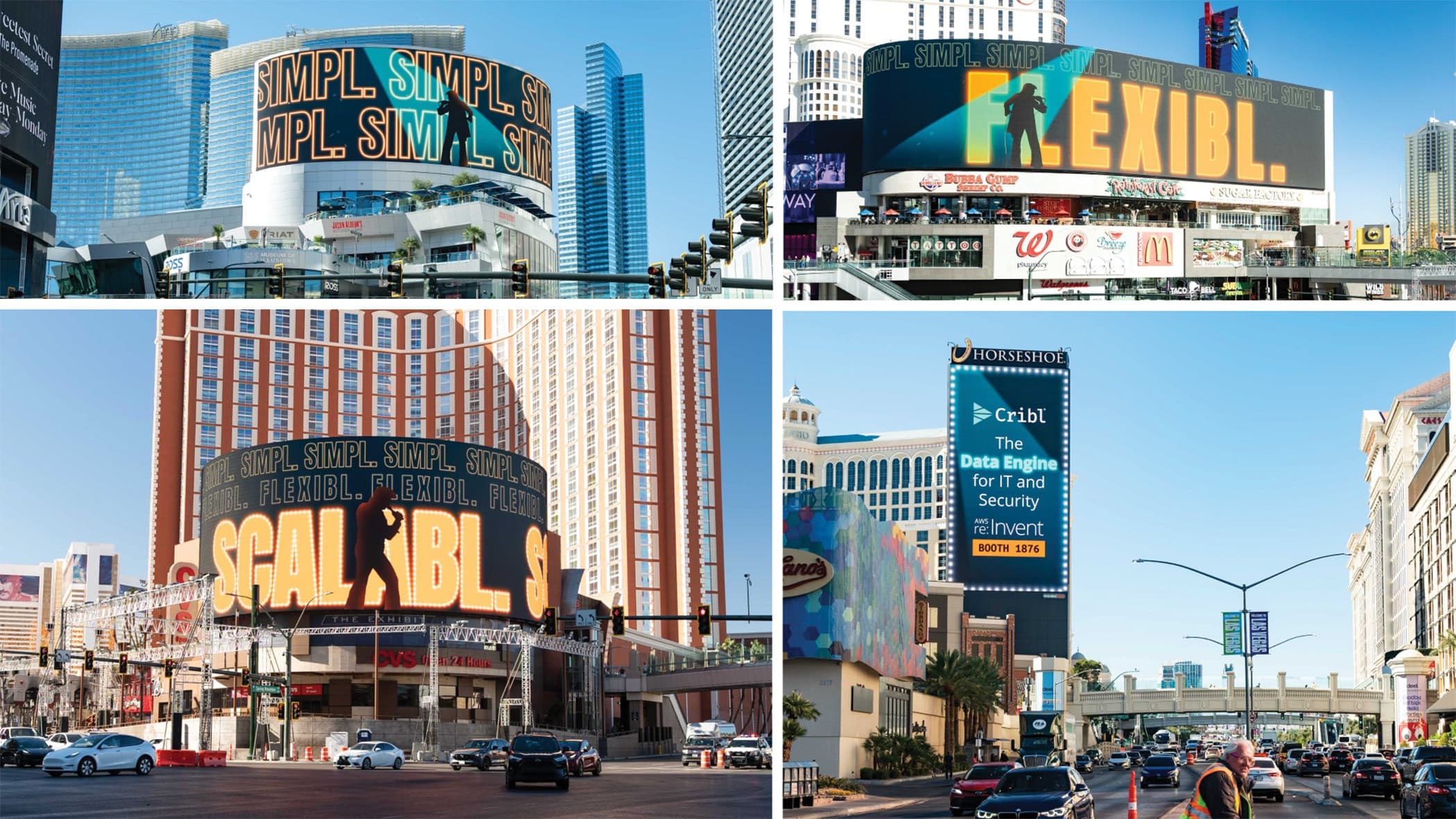 Cribl OOH Ad Campaign at AWS re:Invent Conference