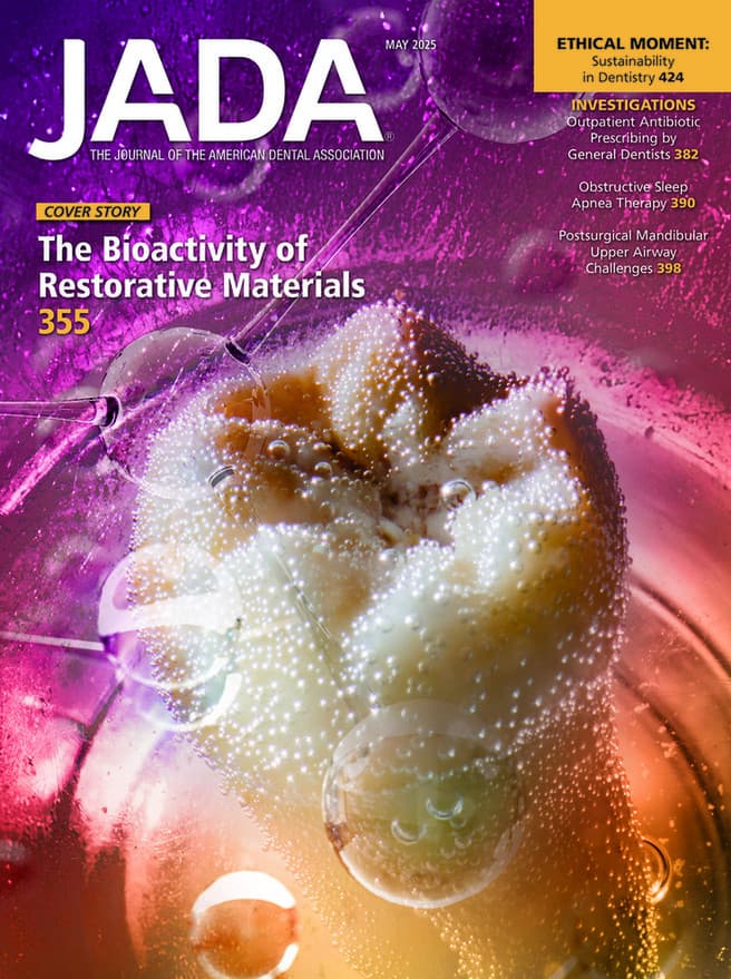 JADA Cover, May 2025, Bioactivity in Restorative Dentistry