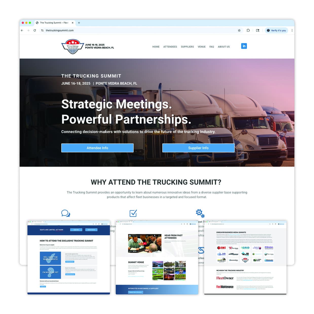 The Trucking Summit Website