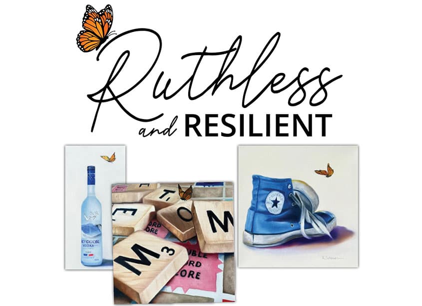 Painting Series Logo: Ruthless and Resilient