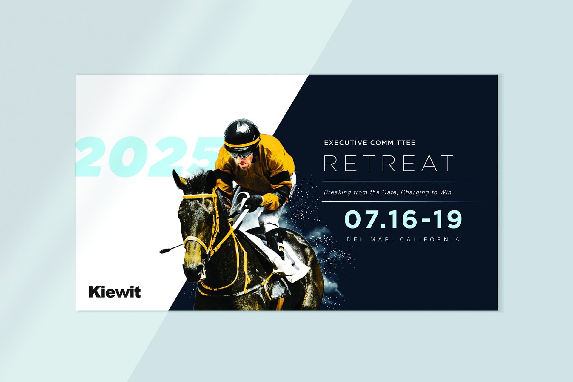 2025 Executive Committee Retreat — Announcements & Invitations design — by Kiewit Infrastructure Proposal Services — 2025 GDUSA award entry