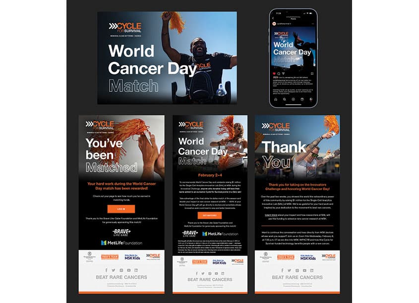 Cycle for Survival World Cancer Day Match Campaign