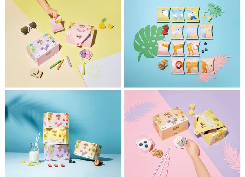 Sunbites China Yogurt Bites Package Design