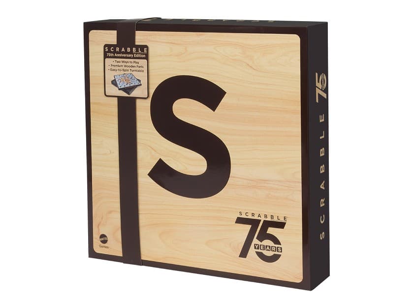 Scrabble 75 Anniversary Packaging