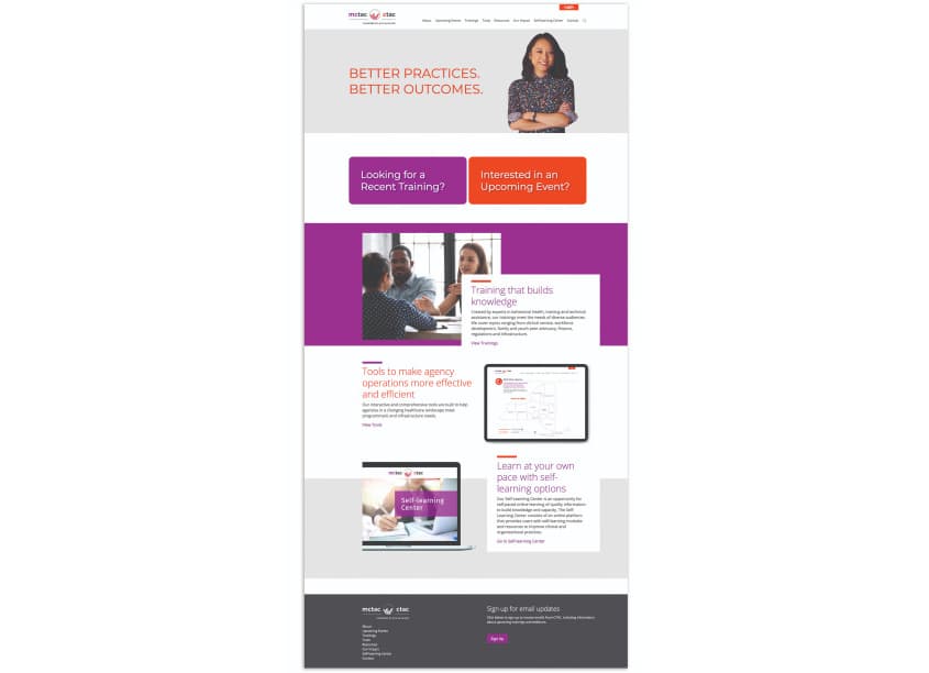 Community Technical Assistance Center (CTAC) Website — Digital Design — by Alamini Creative Group — 2021 GDUSA award entry