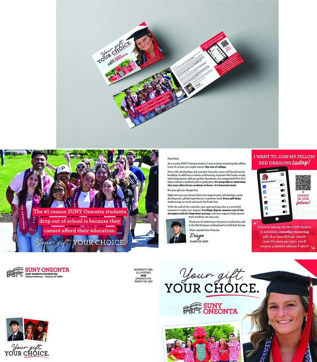 SUNY Oneonta Recurring Gifts Direct Mail