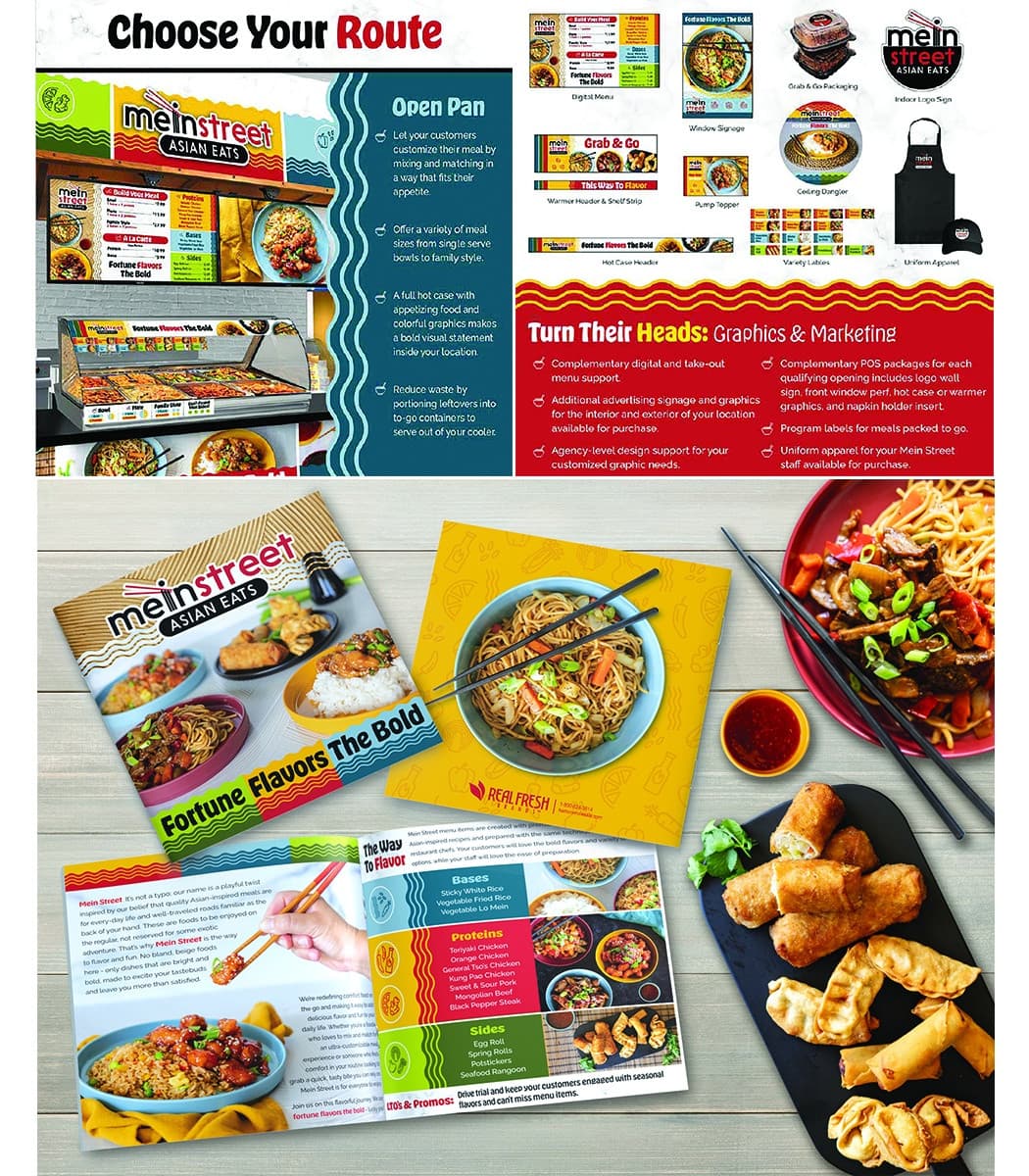 Mein Street Asian Eats Branding — Branding + Identity Programs design — by Harbor Foods and StudioH — 2025 GDUSA award entry