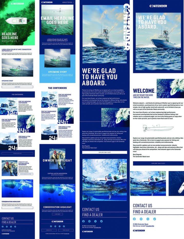 Contender Boats Email Campaign