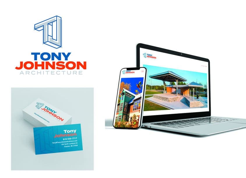 Tony Johnson Architect Brand Identity — Branding + Identity Programs design — by Piedmont Brand Co. — 2021 GDUSA award entry