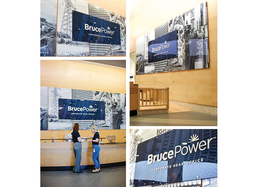 Bruce Power Head Office - Main Lobby Entrance Sign