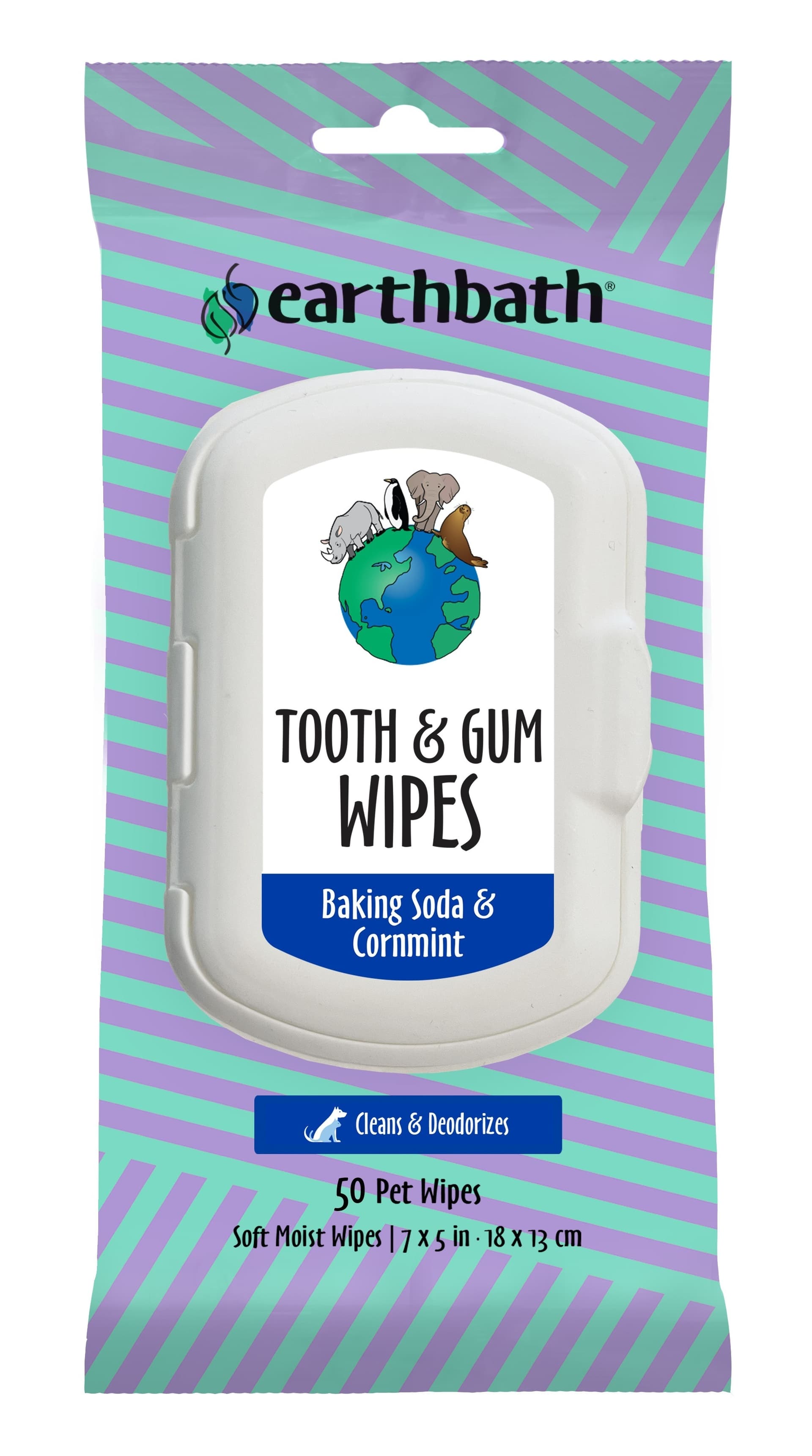 earthbath Tooth & Gum Wipes — Petcare & Animals design — by earthbath | Shanan Vasquez — 2025 GDUSA award entry