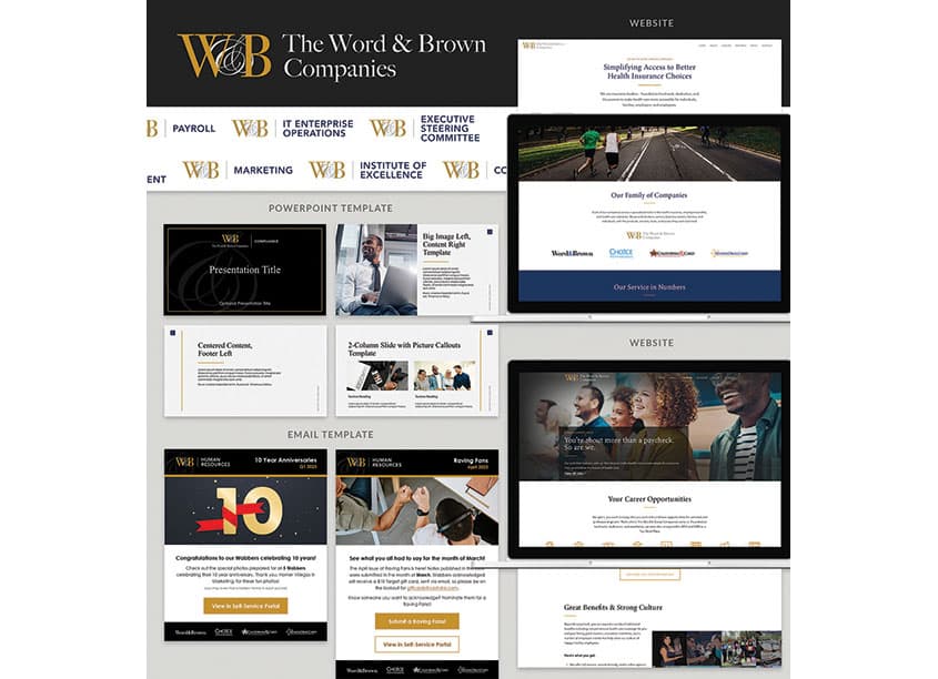 The Word & Brown Companies Brand Refresh — Health & Wellness design — by The Word & Brown Companies — 2023 GDUSA award entry