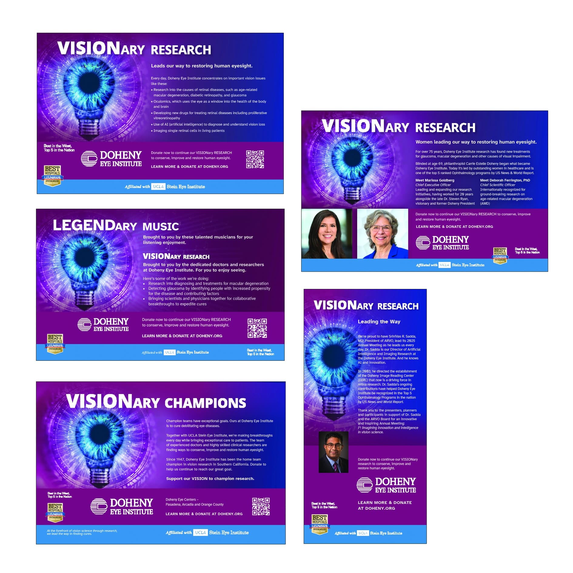 VISIONary Research Advertising Campaign — Advertising + Ad Campaigns design — by Lentini Design & Marketing, Inc. — 2025 GDUSA award entry