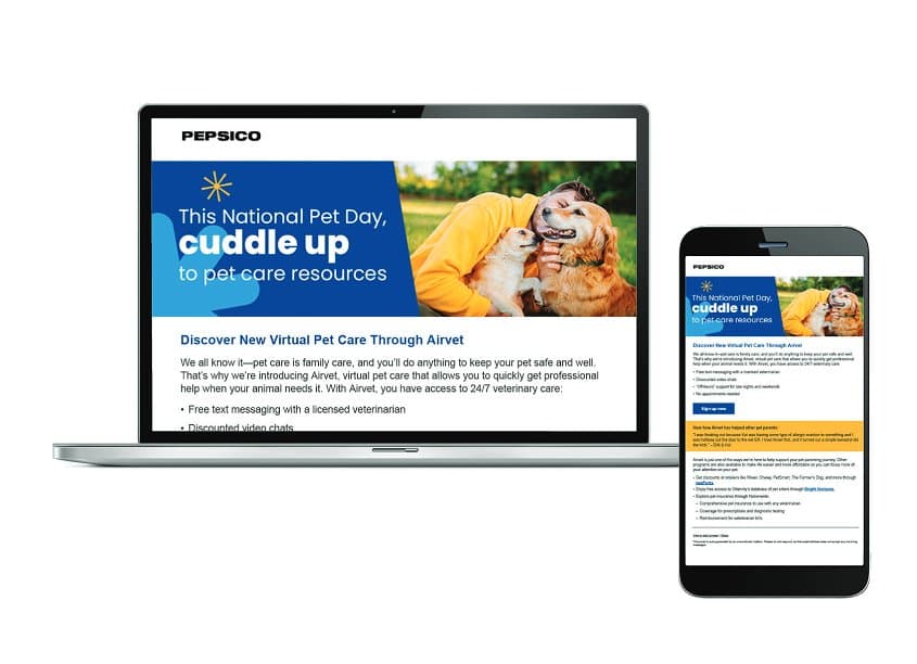 Pet Care Email