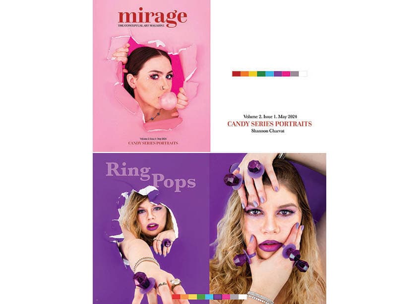 Mirage, The Conceptual Art Magazine (Volume 2-Issue 1) Candy Series Portraits
