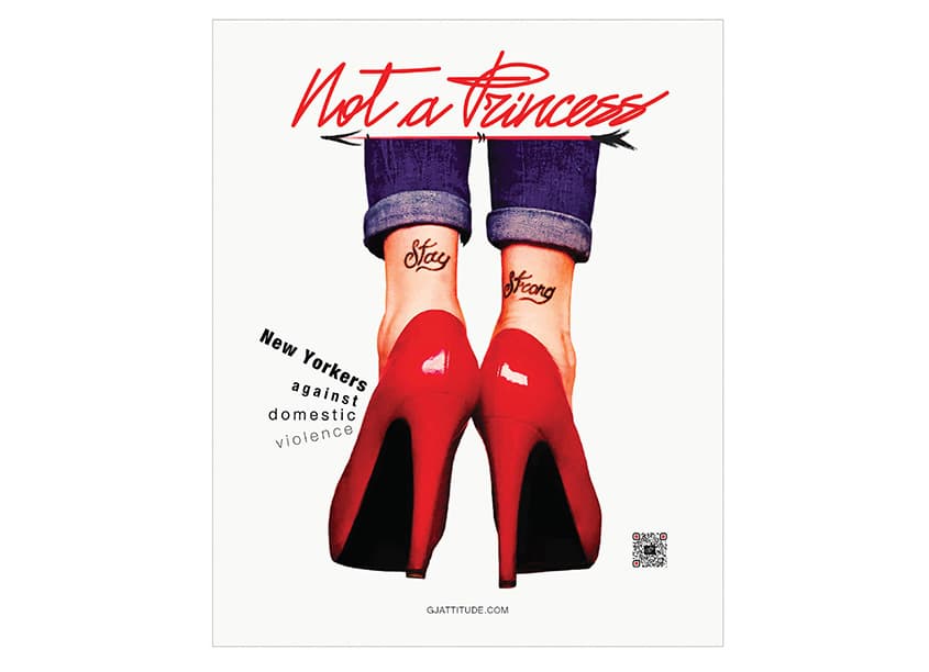 GJ Attitude Domestic Violence Poster