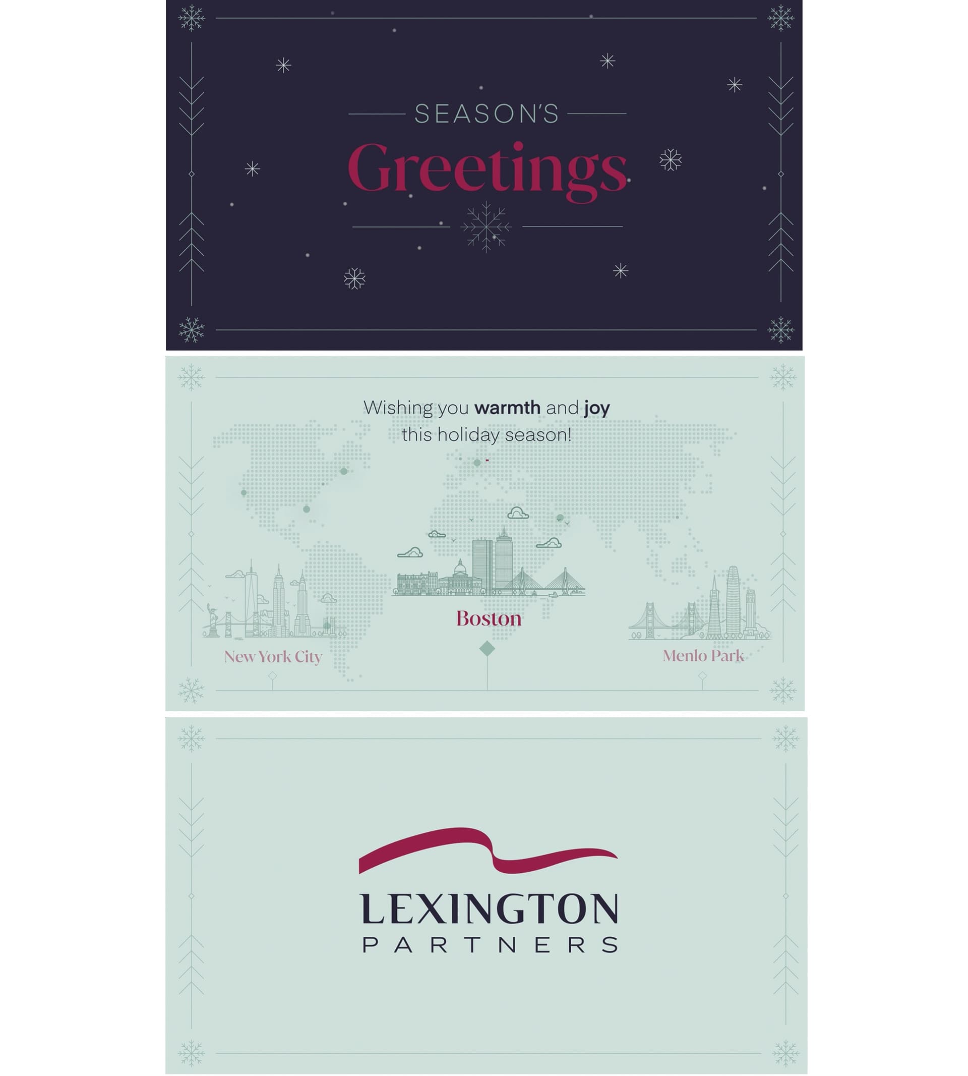 Lexington Partners Holiday Card — Motion/Video/Animation design — by Leibowitz — 2026 GDUSA award entry