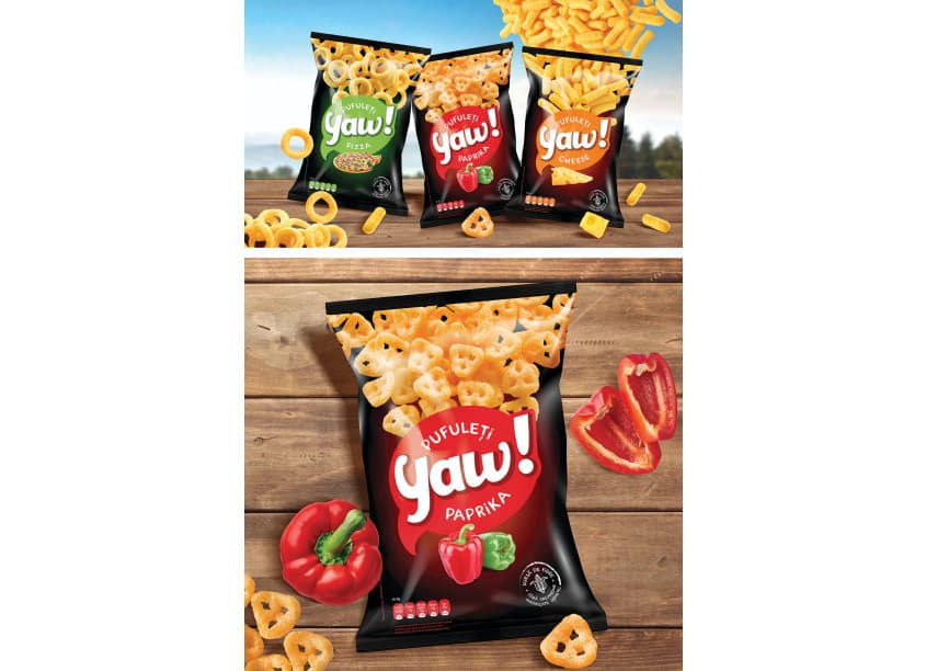 YAW Corn Curls Packaging Design