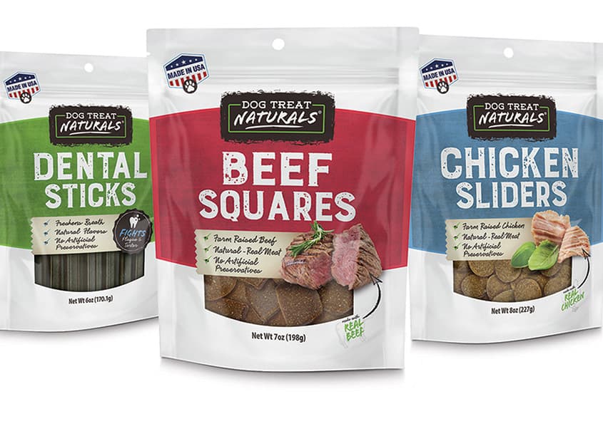 Dog Treat Naturals Family — Package Design — by BrandFire Creative — 2022 GDUSA award entry